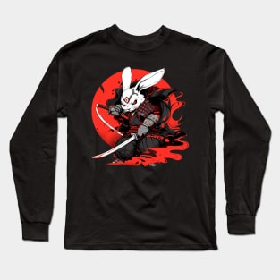 rabbit samurai Long Sleeve T-Shirt